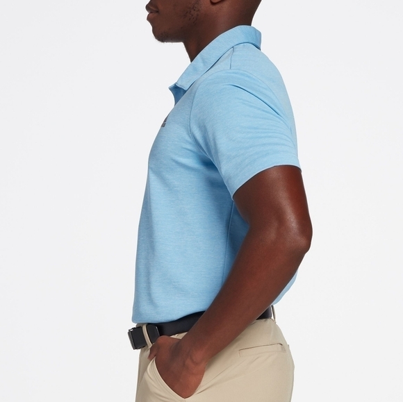 Adidas Golf Performance Stretch Comfort Preppy Gym Workout Sport Polo - Men's - Picture 4 of 11